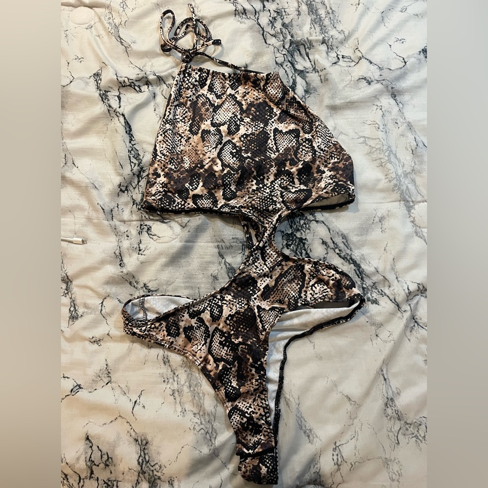 Snakeskin bodysuit